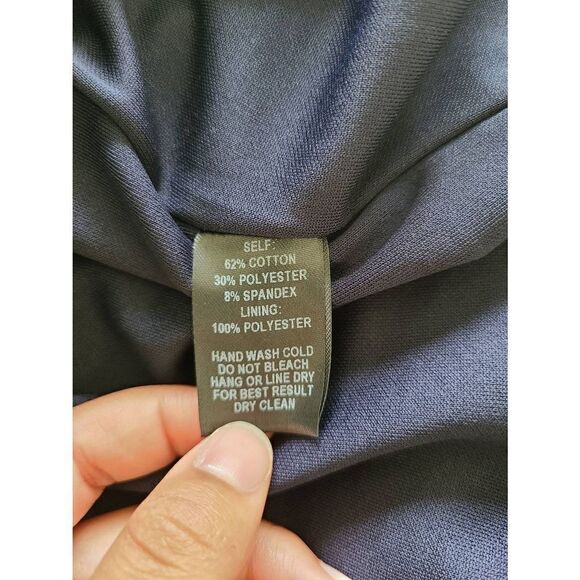 Lulu's Ruffle Neck Mini Lace Dress Women's Small Navy Blue Sleeveless Wide Strap - Picture 4 of 6